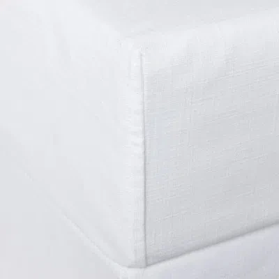 Amity Home Wrapwell Box Spring Cover, Pure, White, Twin X Long