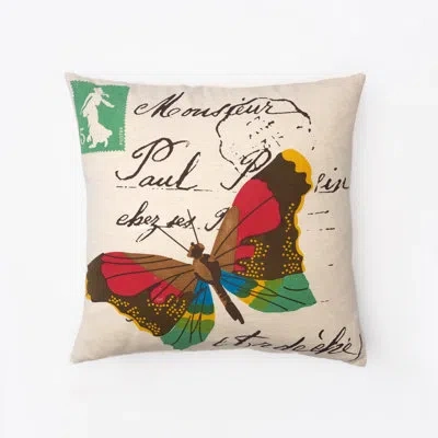 Amity Home Yuma Butterfly Wool Throw Pillow
