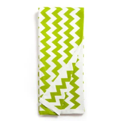 Amity Home Zig Zag Cotton Throw In Lime Green
