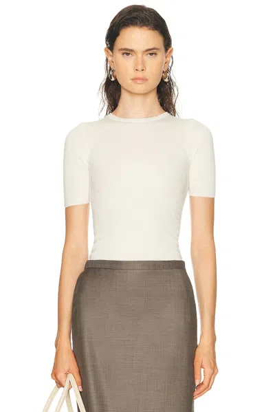 Amiya Cara Short Sleeve Shirt In White