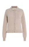 Amiya Cardiganino Pocket-detailed Cashmere Cardigan In White