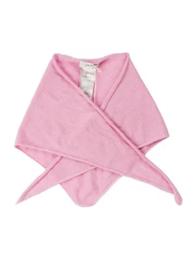 Pre-owned Amiya Cashmere Bandana In Pink