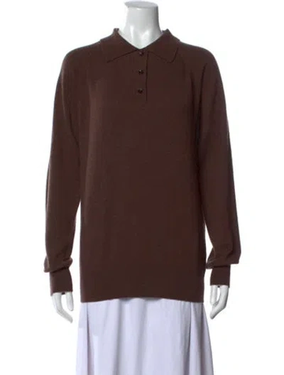 Pre-owned Amiya Cashmere Sweater In Brown