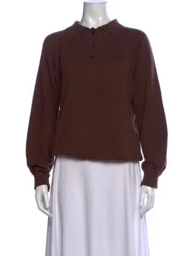 Pre-owned Amiya Cashmere Sweater In Brown
