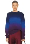 Amiya Classic Gradient Wool Sweater In Multi