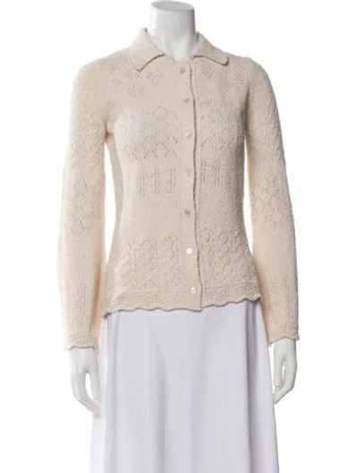 Pre-owned Amiya Crew Neck Sweater In Neutrals