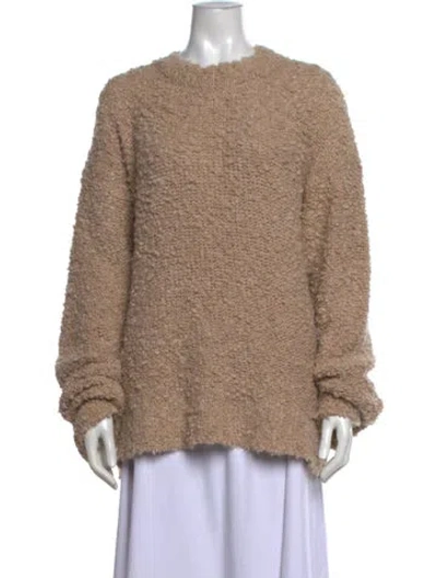 Pre-owned Amiya Crew Neck Sweater In Neutrals