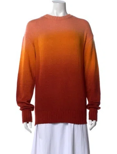 Pre-owned Amiya Crew Neck Sweater In Orange