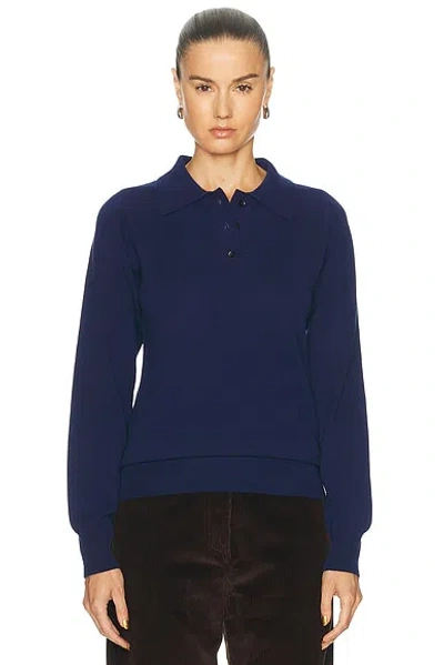 Amiya Heritage Travel Polo Top In Dark Blue