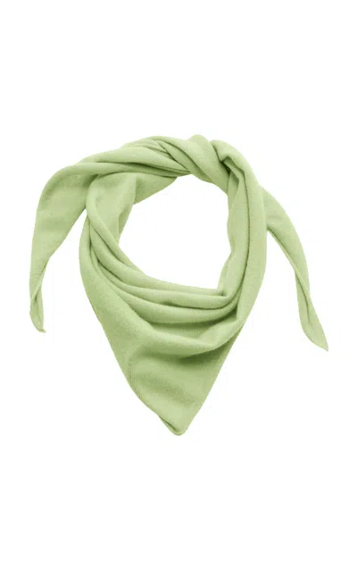 Amiya La Mini Cashmere Scarf In Green