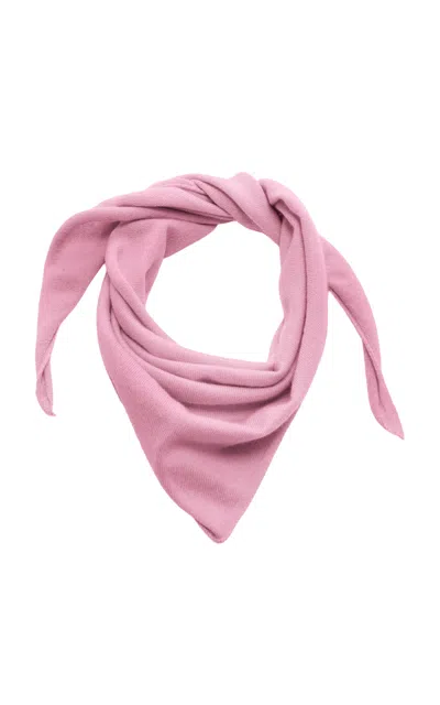 Amiya La Mini Cashmere Scarf In Pink