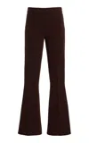 Amiya Legacy Kick Flare Cotton-blend Pants In Brown