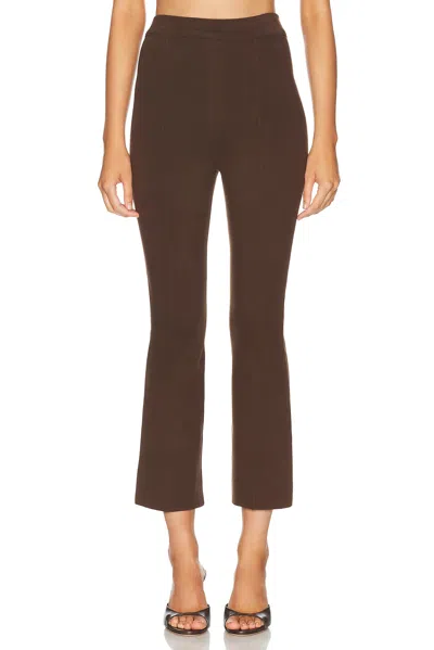 Amiya Legacy Kick Flare Pant In Dark Brown