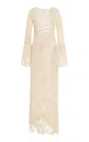 Amiya Magnolia Couture Lace Cotton Gown In White