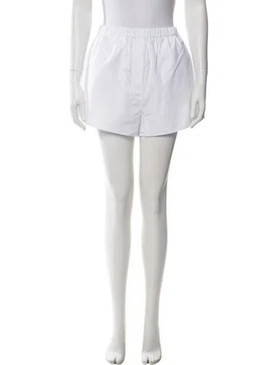 Pre-owned Amiya Mini Shorts In White