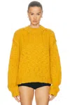 Amiya Nuvola Scarf And Sweater In Orange