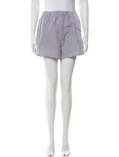 Pre-owned Amiya Striped Mini Shorts In Multi