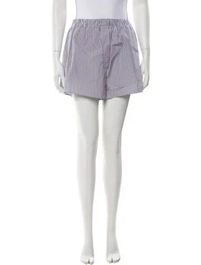 Pre-owned Amiya Striped Mini Shorts W/ Tags In Multi