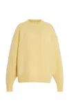 Amiya Ursa Relaxed Cashmere Sweater In Yellow
