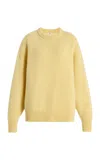 Amiya Ursa Relaxed Cashmere Sweater In Yellow