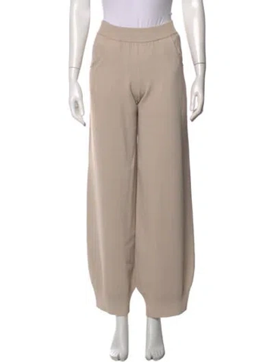 Pre-owned Amiya Wide Leg Pants In Neutrals