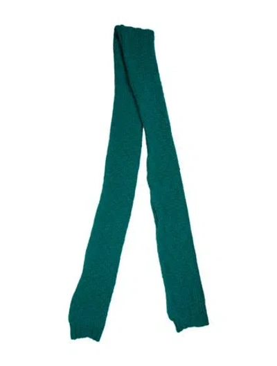 Pre-owned Amiya Wool Scarf W/ Tags In Green