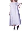 Amma By Kedem Sasson Open Cap Sleeve Long Dress In Stone In White