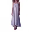 Amma By Kedem Sasson Solid Midi Dress In Stone In Purple