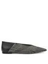 Ammb Milano "cavallino" Ballet Flats In Black