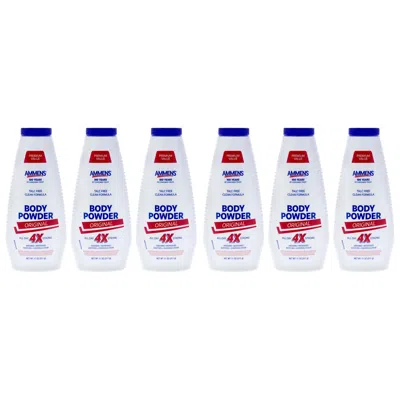 Ammens Body Powder - Original By  For Unisex - 11 oz Powder - Pack Of 6 In White