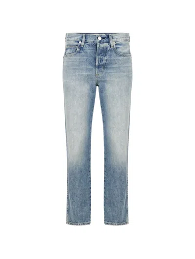 Amo 143 Faded-effect Denim Jeans In Blue