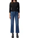 Amo Abigail High-rise Cropped Jean In Linger