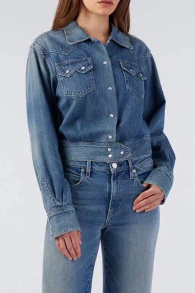 Amo Alexis Denim Shirt In Immortal