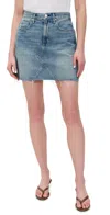 Amo Alexis Skirt With Raw Cut Hem Sweetheart In Sweetheart