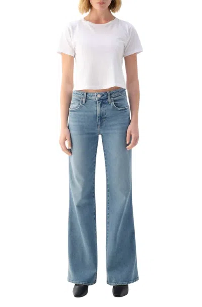 Amo Anita Flare Jeans In Eternal In Multi