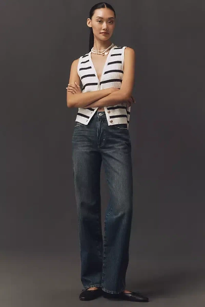 Amo Annette High-rise Straight-leg Jeans In Gold