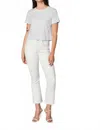 Amo Bella Crop High-rise Jeans In Radiance In White