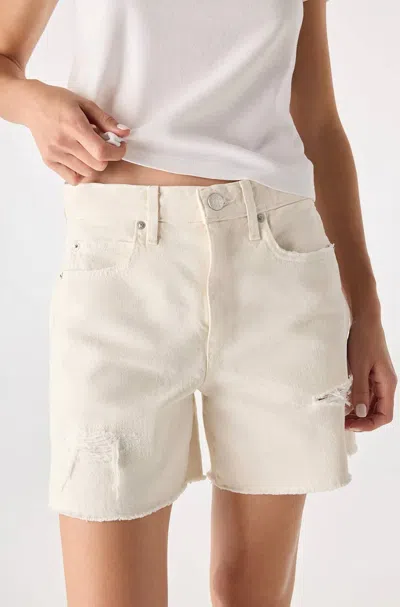 Amo Billie Denim Short In Bone In Multi