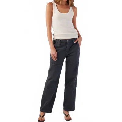 Amo Billie Field Pant In Pewter  In Black