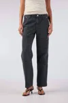 Amo Billie Field Pant In Pewter In Blue