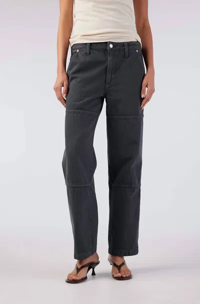 Amo Billie Field Pant In Pewter In Blue