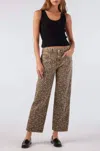 Amo Leopard-print Straight-leg Jeans
