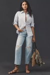 Amo Billie Mid-rise Straight-leg Jeans In Blue