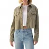 Amo Carly Jacket In Surplus In Green