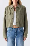 Amo Carly Jacket In Surplus In Green