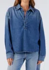 Amo Carole Denim Shirt In Evolve In Blue