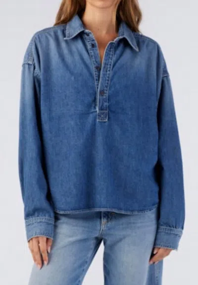 Amo Carole Denim Shirt In Evolve In Blue