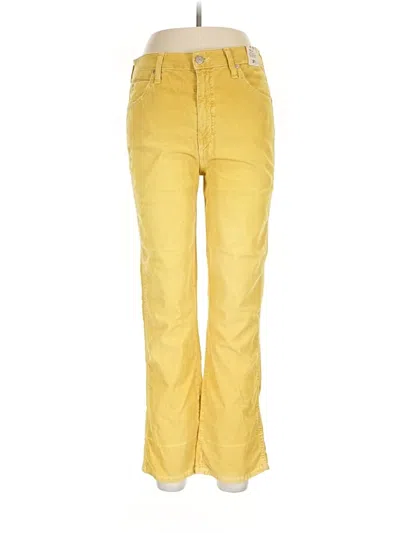 Pre-owned Amo Casual Pants In Yellow