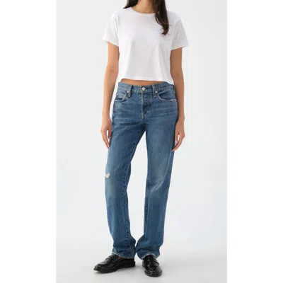 Amo Charlotte Straight Jeans In Romeo In Blue