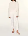 Amo Chloe Crop Jeans In White Sands In White